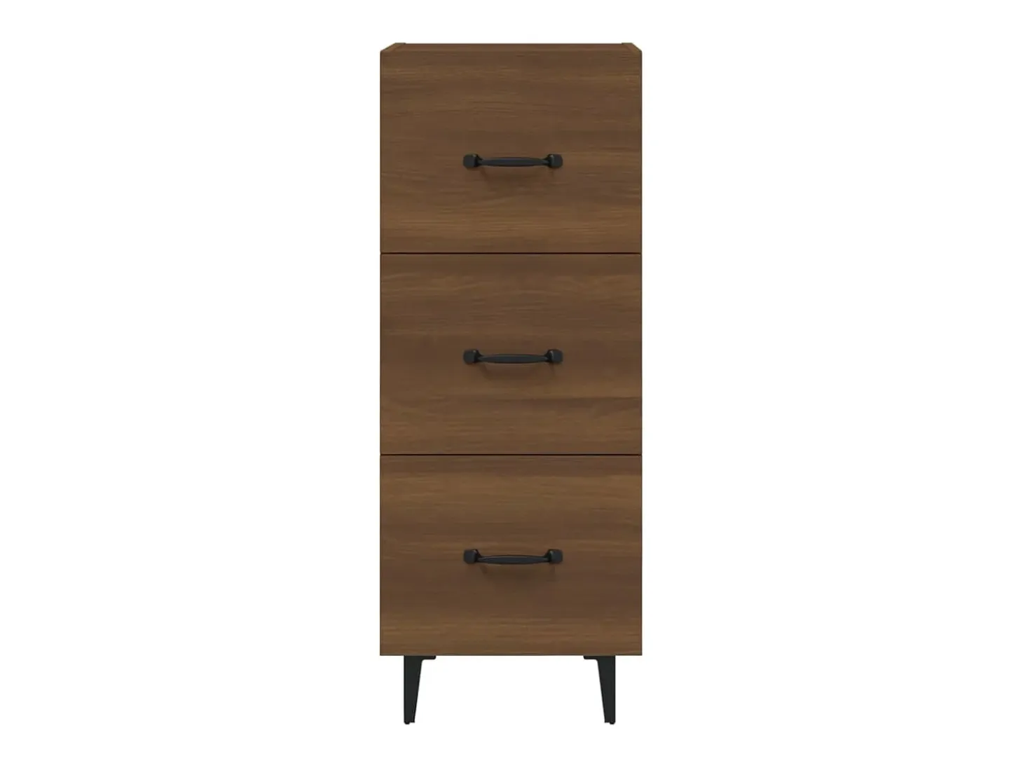 Aparador buffet cómoda mueble almacenaje organizador cocina salón salón 34,5 x 34 x 90 cm madera contrachapada marrón 02_0031204