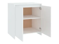Aparador buffet cómoda mueble almacenaje organizador cocina salón salón 70 x 41 x 75 cm madera contrachapada blanco 02_0030498