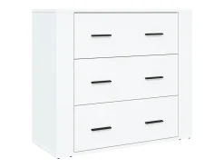 Aparador buffet cómoda mueble mueble de almacenaje organizador cocina salón salón madera de alta ingeniería blanco 02_0032782