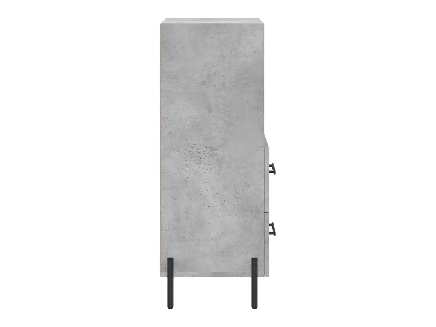 Aparador buffet cómoda mueble mueble de almacenaje organizador cocina salón salón 34,5 x 34 x 90 cm madera contrachapada gris 02_0031916