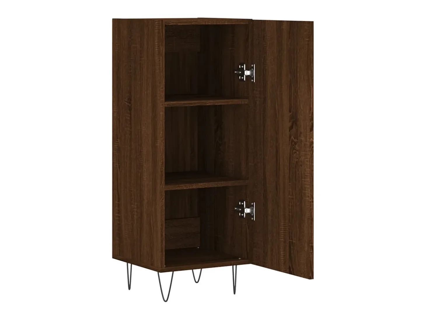 Aparador buffet cómoda mueble mueble de almacenaje organizador cocina salón salón 34,5 x 34 x 90 cm madera contrachapada marrón 02_0031228