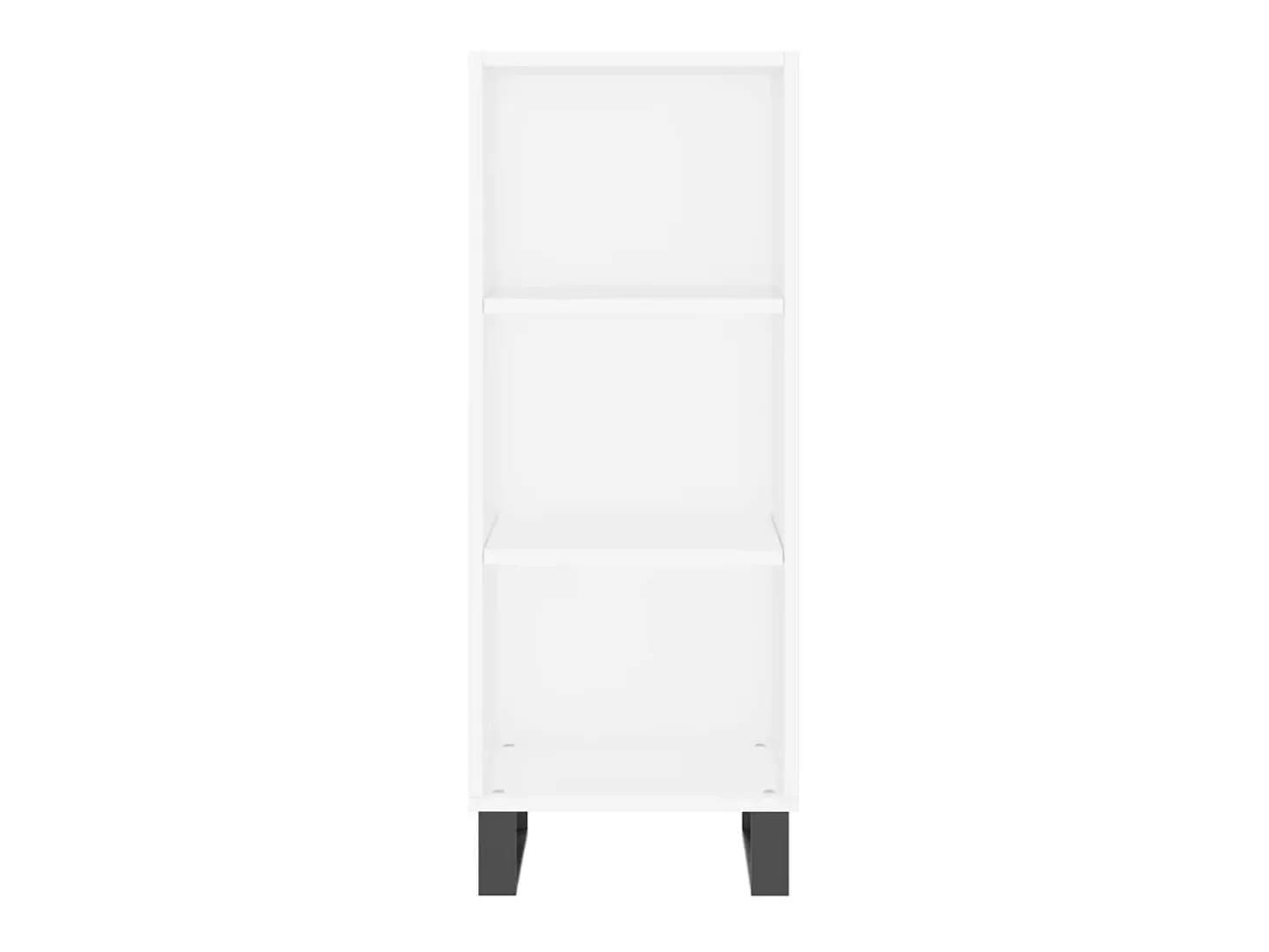 Aparador buffet cómoda mueble mueble de almacenaje organizador cocina salón salón 34,5 x 32,5 x 90 cm madera contrachapada blanco 02_0030232