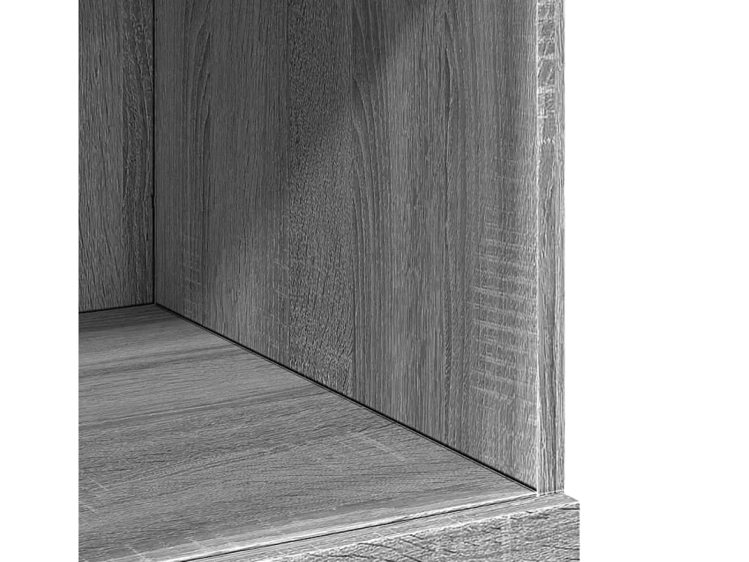 Aparador buffet cómoda mueble almacenaje organizador cocina salón salón alto Sonoma 80 x 42,5 x 124 cm madera contrachapada gris 02_0035633