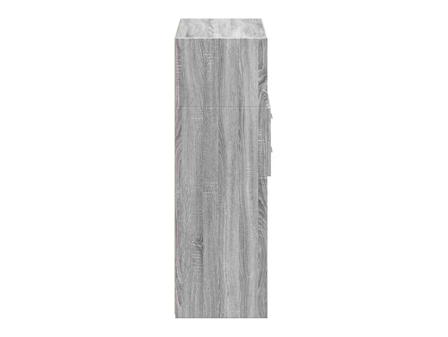 Aparador buffet cómoda mueble almacenaje organizador cocina salón salón alto Sonoma 80 x 42,5 x 124 cm madera contrachapada gris 02_0035633