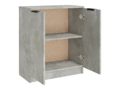 Aparador buffet cómoda mueble mueble de almacenaje organizador cocina salón salón 60 x 30 x 70 cm madera contrachapada gris 02_0031952