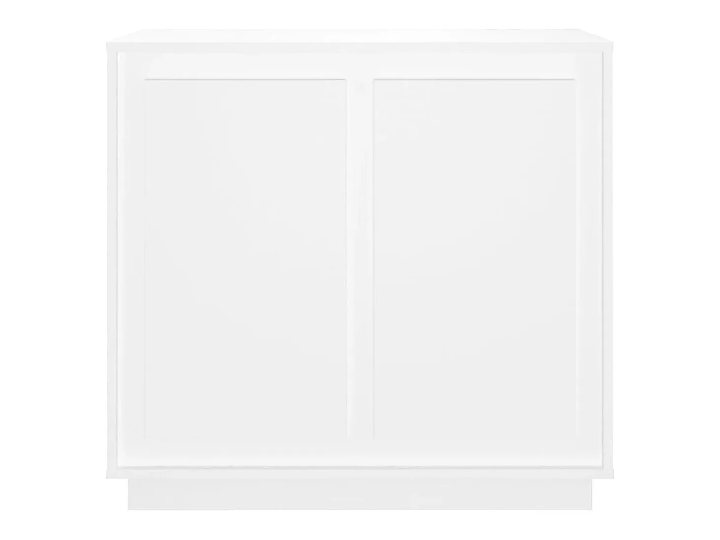 Aparador buffet cómoda mueble mueble de almacenaje organizador cocina salón salón 80 x 34 x 75 cm madera contrachapada blanco 02_0030514
