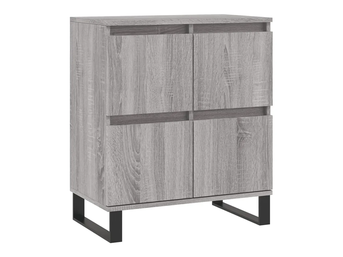 Aparador buffet cómoda mueble unidad de almacenamiento organizador cocina salón salón 3 piezas madera contrachapada Sonoma gris 02_0037175