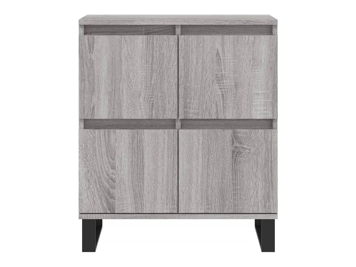 Aparador buffet cómoda mueble unidad de almacenamiento organizador cocina salón salón 3 piezas madera contrachapada Sonoma gris 02_0037175