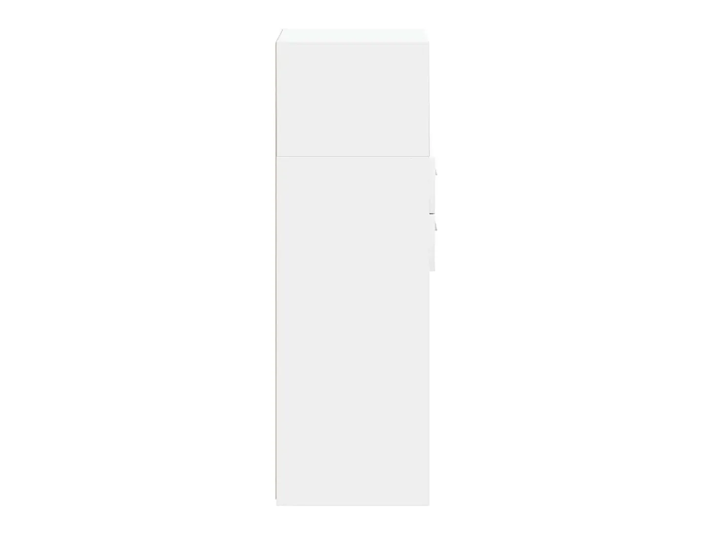 Aparador buffet cómoda mueble mueble de almacenaje organizador cocina salón salón alto 40 x 42,5 x 124 cm madera contrachapada blanco 02_0032449