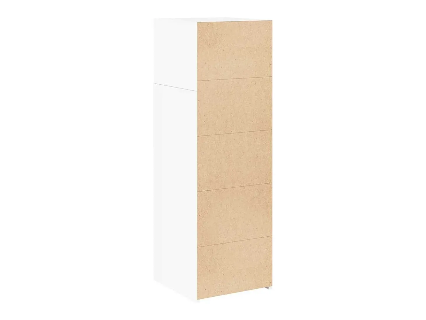 Aparador buffet cómoda mueble mueble de almacenaje organizador cocina salón salón alto 40 x 42,5 x 124 cm madera contrachapada blanco 02_0032449