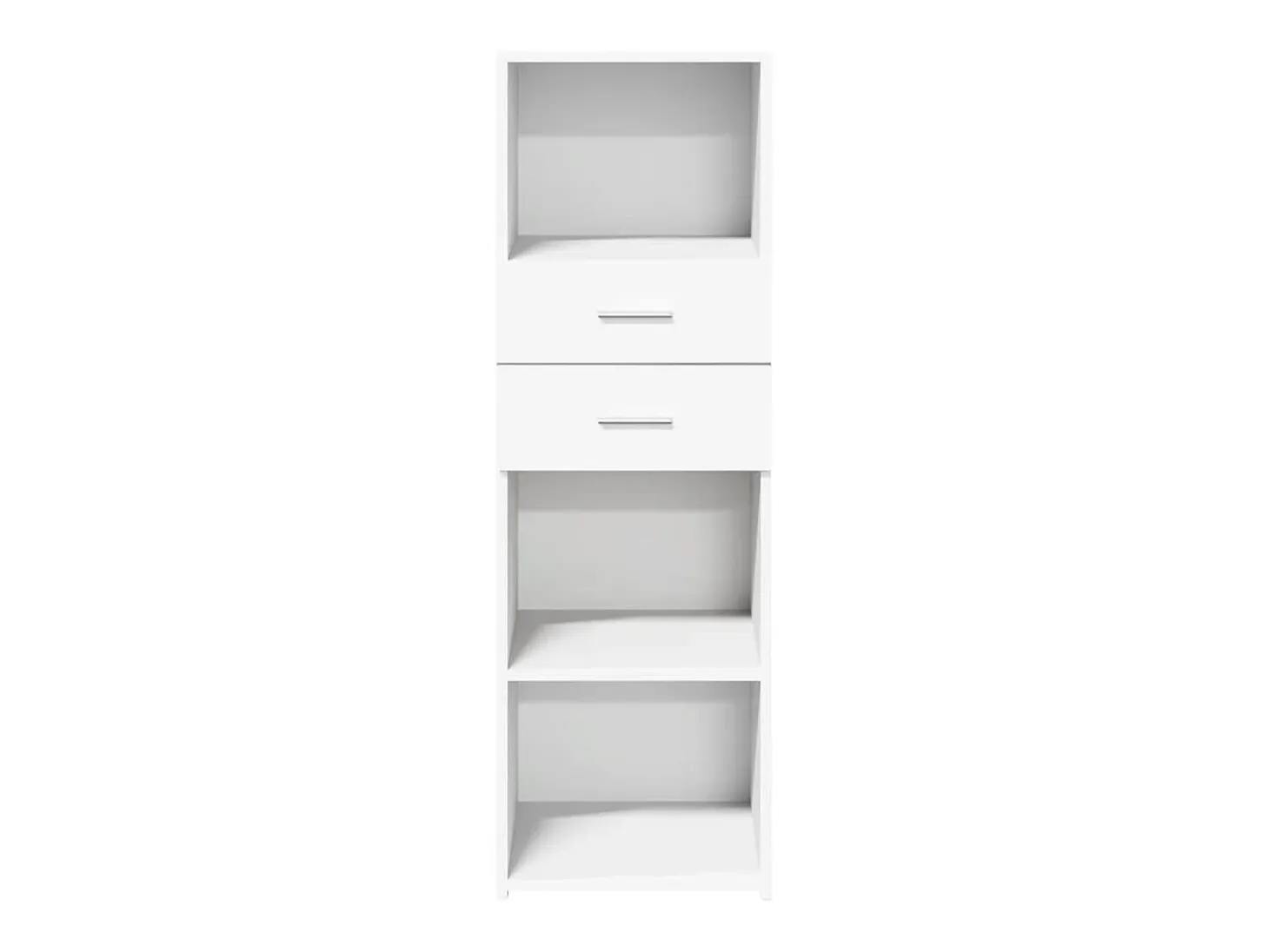 Aparador buffet cómoda mueble mueble de almacenaje organizador cocina salón salón alto 40 x 42,5 x 124 cm madera contrachapada blanco 02_0032449
