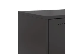 Aparador buffet cómoda mueble mueble de almacenaje organizador cocina salón salón 68,5 x 39 x 72 cm acero negro 02_0036018