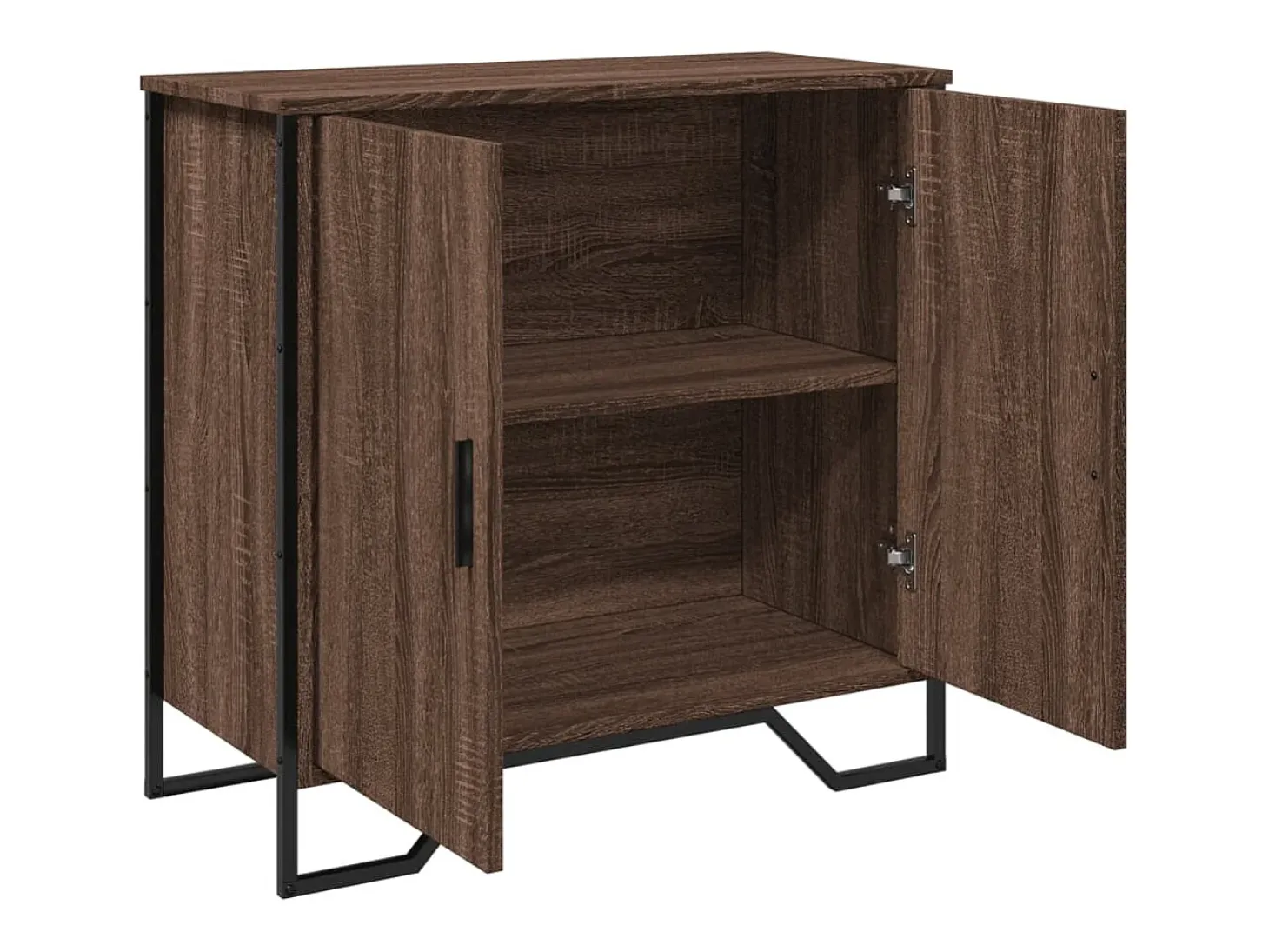 Aparador buffet cómoda mueble mueble de almacenaje organizador cocina salón salón 78 x 35,5 x 74,5 cm madera contrachapada marrón 02_0031416