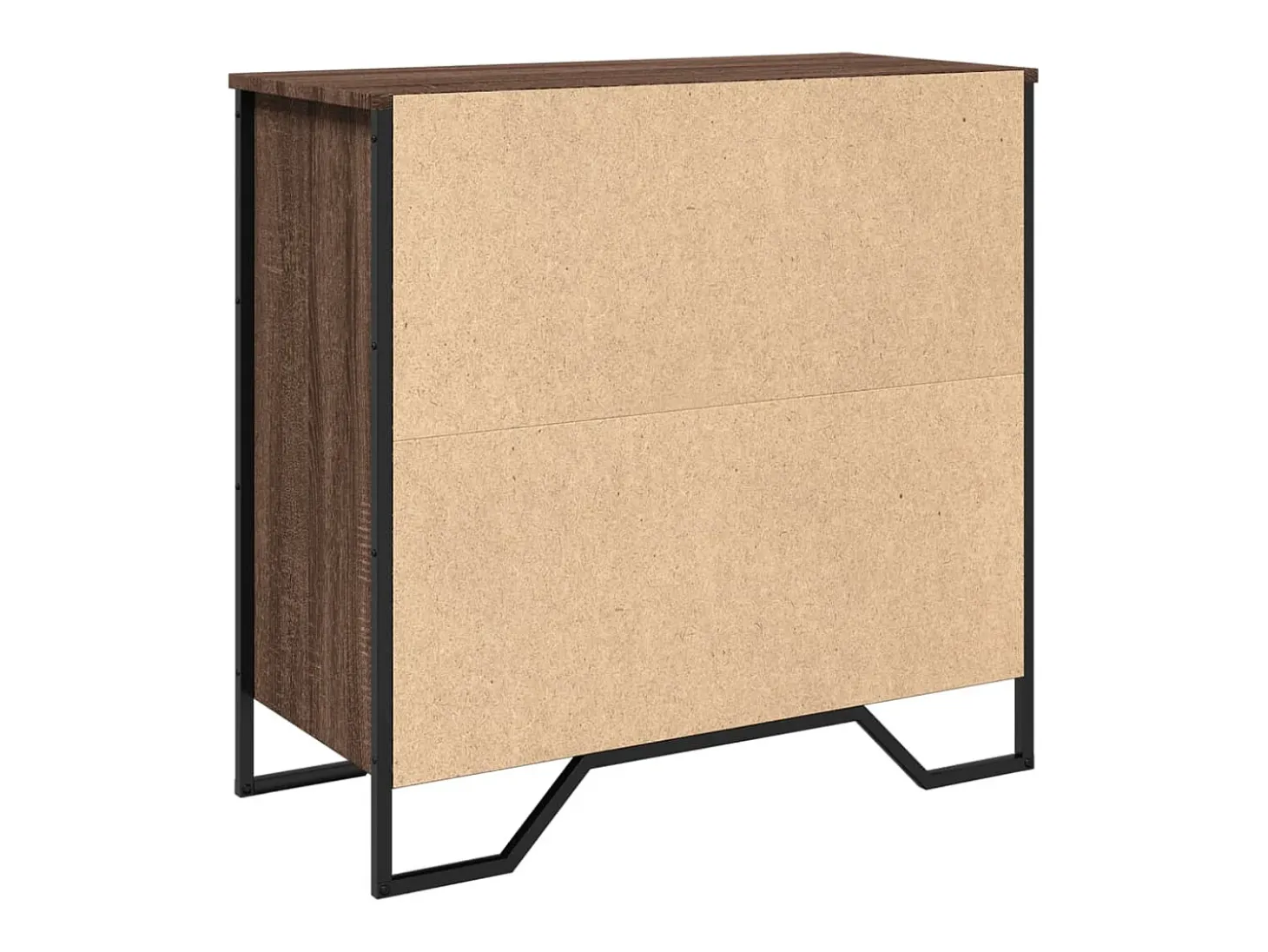 Aparador buffet cómoda mueble mueble de almacenaje organizador cocina salón salón 78 x 35,5 x 74,5 cm madera contrachapada marrón 02_0031416