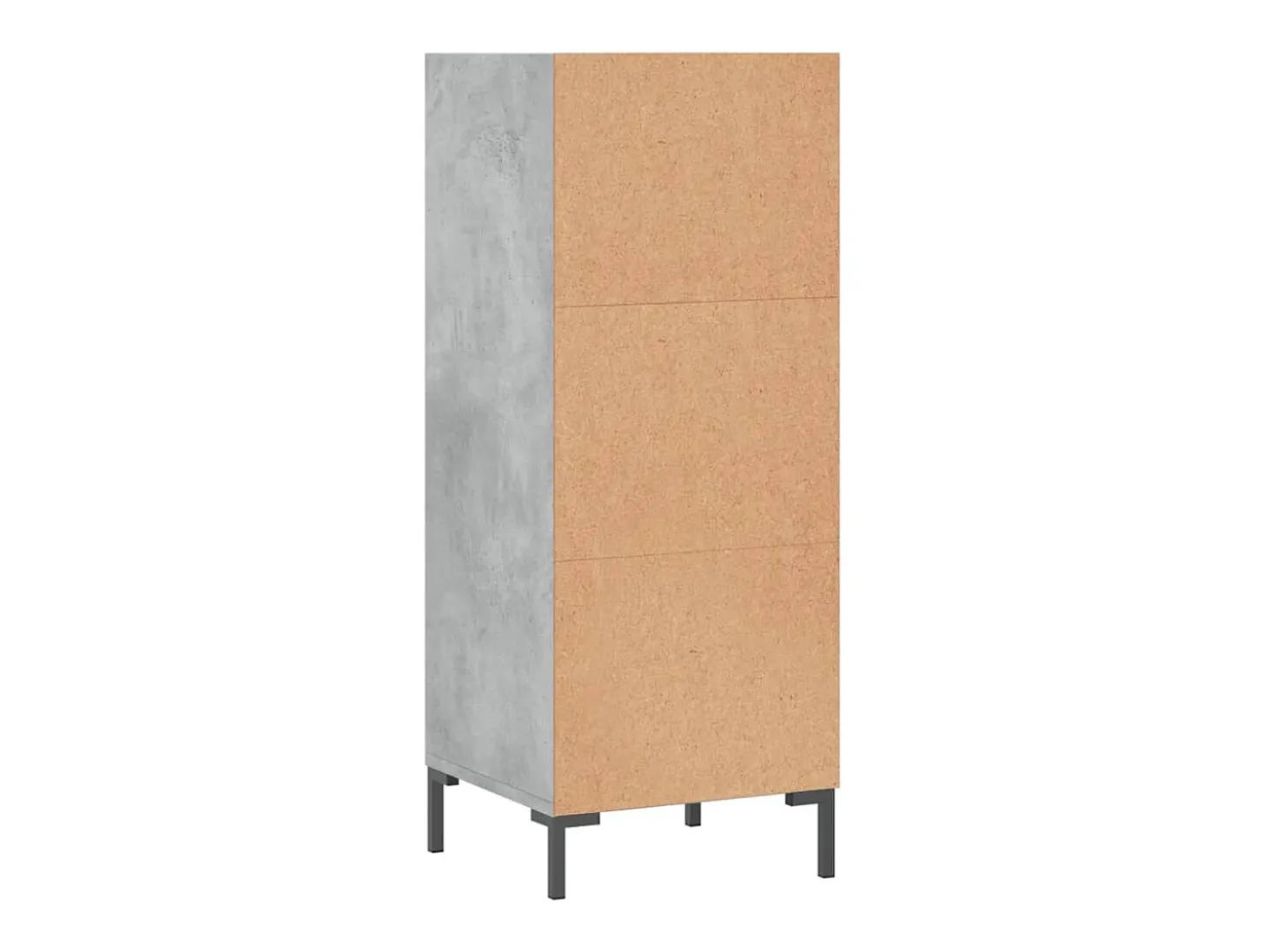 Aparador buffet cómoda mueble mueble de almacenaje organizador cocina salón salón 34,5 x 32,5 x 90 cm madera contrachapada gris 02_0031868