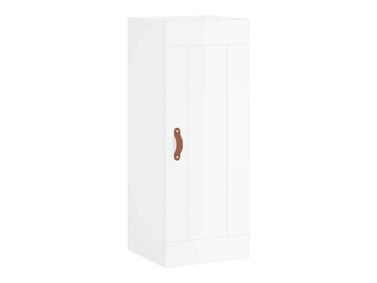 Aparador buffet cómoda mueble mueble de almacenaje organizador cocina salón salón alto brillo 34,5 x 34 x 180 cm madera contrachapada blanco 02_0032796