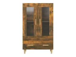 Aparador buffet cómoda mueble mueble de almacenaje organizador cocina salón salón alto 70 x 31 x 115 cm madera contrachapada marrón 02_0033553
