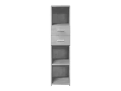 Aparador buffet cómoda mueble mueble de almacenamiento organizador cocina salón salón alto 30 x 42,5 x 124 cm madera contrachapada gris 02_0034235