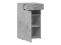 Aparador buffet cómoda mueble mueble de almacenamiento organizador cocina salón salón 50 x 42,5 x 93 cm madera contrachapada gris 02_0031946