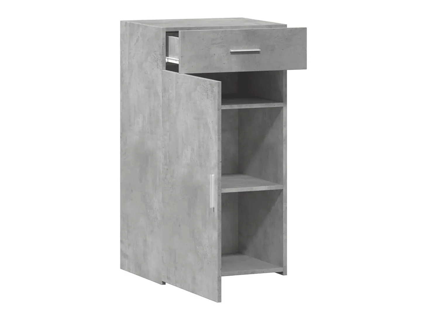 Aparador buffet cómoda mueble mueble de almacenamiento organizador cocina salón salón 50 x 42,5 x 93 cm madera contrachapada gris 02_0031946