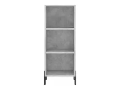 Aparador buffet cómoda mueble mueble de almacenaje organizador cocina salón salón 34,5 x 32,5 x 90 cm madera contrachapada gris 02_0031870