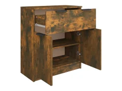 Aparador buffet cómoda mueble mueble de almacenaje organizador cocina salón salón 60 x 30 x 70 cm madera contrachapada marrón 02_0030958