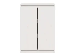 Aparador buffet cómoda mueble mueble de almacenaje organizador cocina salón salón 60 x 36 x 84 cm madera maciza de pino blanco 02_0030375
