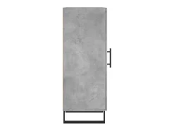 Aparador buffet cómoda mueble mueble de almacenaje organizador cocina salón salón 34,5 x 34 x 90 cm madera contrachapada gris 02_0031889