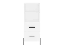 Aparador buffet cómoda mueble mueble de almacenaje organizador cocina salón salón 34,5 x 34 x 90 cm madera contrachapada blanco 02_0030269