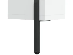 Aparador buffet cómoda mueble mueble de almacenaje organizador cocina salón salón 34,5 x 34 x 90 cm madera contrachapada blanco 02_0030269