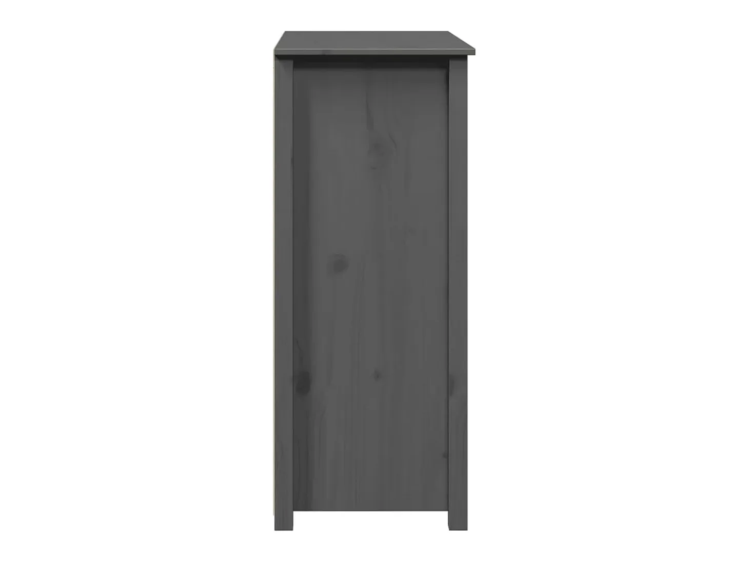 Aparador buffet cómoda mueble almacenaje organizador cocina salón salón 83 x 41,5 x 100 cm madera maciza de pino gris 02_0031808