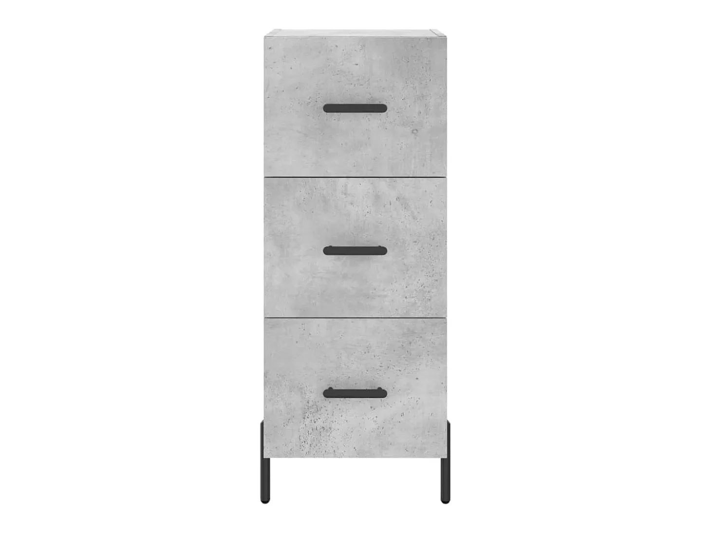 Aparador buffet cómoda mueble mueble de almacenamiento organizador cocina salón salón alto 34,5 x 34 x 180 cm madera contrachapada gris 02_0034324