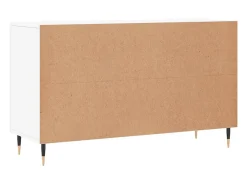 Aparador buffet cómoda mueble mueble de almacenaje organizador cocina salón salón 100 x 36 x 60 cm madera contrachapada blanco 02_0030159