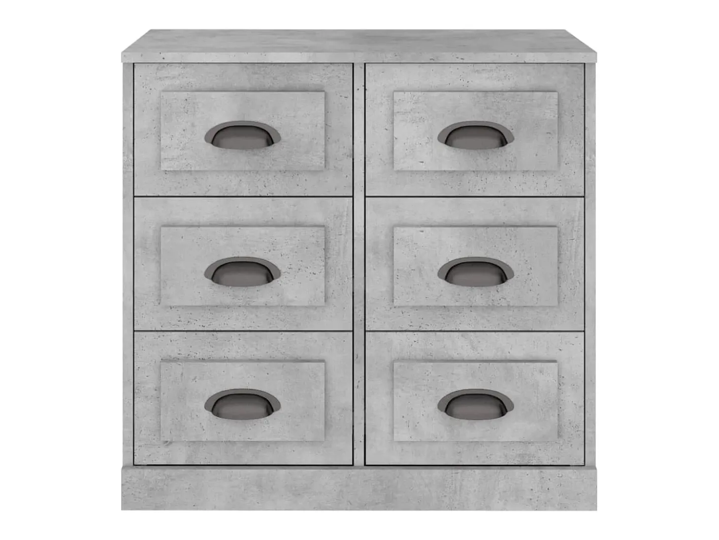 Aparador buffet cómoda mueble mueble de almacenaje organizador cocina salón salón 70 x 35,5 x 67,5 cm madera contrachapada gris 02_0032083