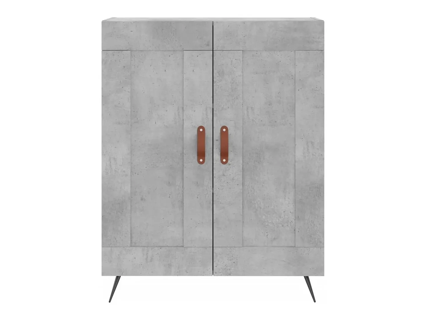 Aparador buffet cómoda mueble mueble de almacenaje organizador cocina salón salón 69,5 x 34 x 90 cm madera contrachapada gris 02_0032050