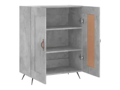 Aparador buffet cómoda mueble mueble de almacenaje organizador cocina salón salón 69,5 x 34 x 90 cm madera contrachapada gris 02_0032050