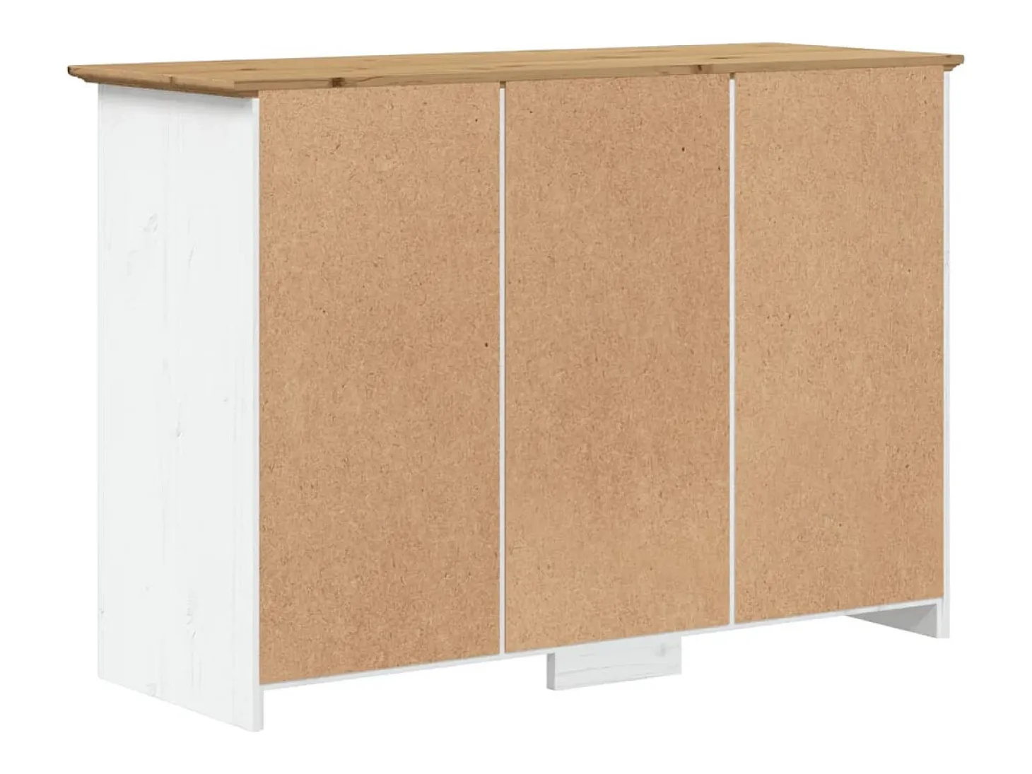 Aparador buffet cómoda mueble almacenaje organizador cocina salón salón BODO y 115,5 x 44 x 80 cm madera maciza de pino marrón 02_0030802