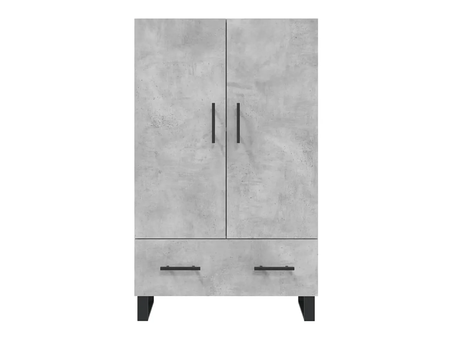 Aparador buffet cómoda mueble mueble de almacenaje organizador cocina salón salón alto 69,5 x 31 x 115 cm madera contrachapada gris 02_0034460
