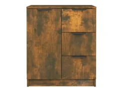 Aparador buffet cómoda mueble mueble de almacenaje organizador cocina salón salón 60 x 30 x 70 cm madera contrachapada marrón 02_0030961