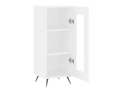 Aparador buffet cómoda mueble mueble de almacenaje organizador cocina salón salón 34,5 x 34 x 90 cm madera contrachapada blanco 02_0030283