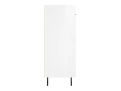 Aparador buffet cómoda mueble mueble de almacenaje organizador cocina salón brillante 69,5 x 34 x 90 cm madera contrachapada blanco 02_0030740