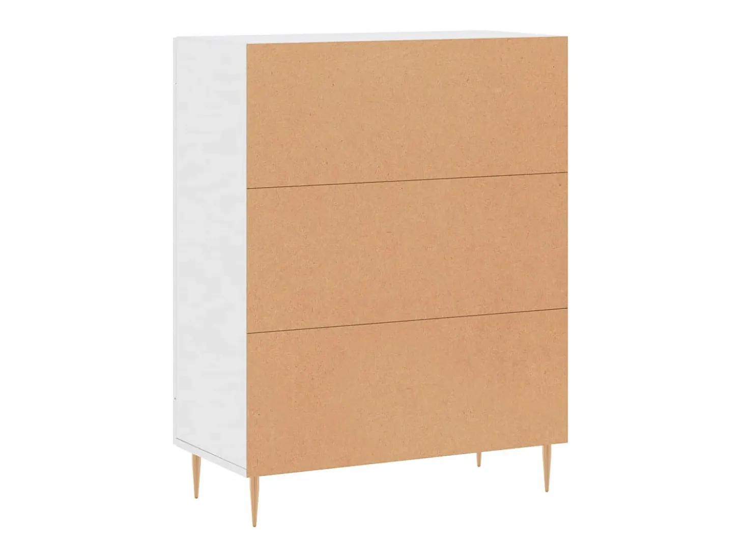 Aparador buffet cómoda mueble mueble de almacenaje organizador cocina salón salón 69,5 x 34 x 90 cm madera contrachapada blanco 02_0030458