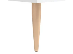 Aparador buffet cómoda mueble mueble de almacenaje organizador cocina salón salón 69,5 x 34 x 90 cm madera contrachapada blanco 02_0030458