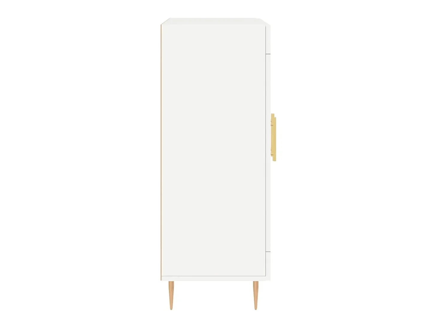 Aparador buffet cómoda mueble mueble de almacenaje organizador cocina salón salón 69,5 x 34 x 90 cm madera contrachapada blanco 02_0030458