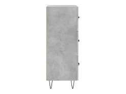 Aparador buffet cómoda mueble mueble de almacenaje organizador cocina salón salón 34,5 x 34 x 90 cm madera contrachapada gris 02_0031912
