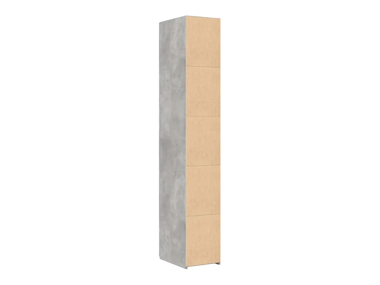 Aparador buffet cómoda mueble mueble de almacenaje organizador cocina salón salón alto 30 x 42,5 x 185 cm madera contrachapada gris 02_0034236