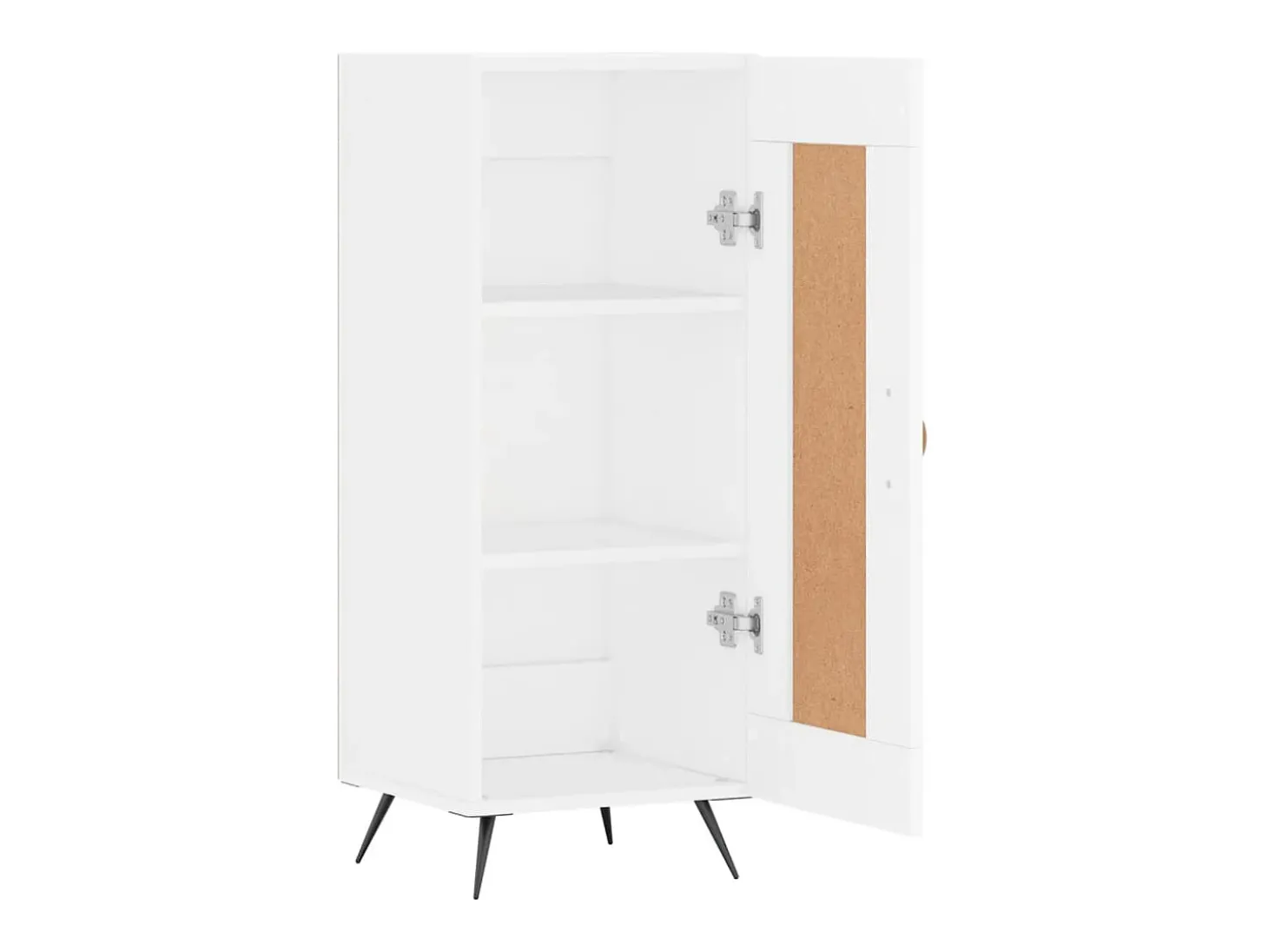 Aparador buffet cómoda mueble mueble de almacenaje organizador cocina salón salón 34,5 x 34 x 90 cm madera contrachapada blanco 02_0030277