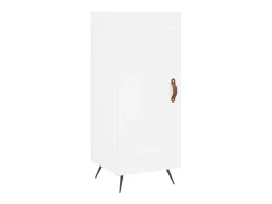Aparador buffet cómoda mueble mueble de almacenaje organizador cocina salón salón 34,5 x 34 x 90 cm madera contrachapada blanco 02_0030277