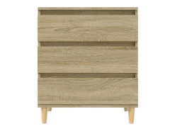 Aparador buffet cómoda mueble almacenaje organizador cocina salón salón Sonoma 60 x 35 x 70 cm madera contrachapada marrón 02_0031598