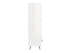 Aparador buffet cómoda mueble mueble de almacenaje organizador cocina salón salón alto brillo 69,5 x 31 x 115 cm madera contrachapada blanco 02_0032998